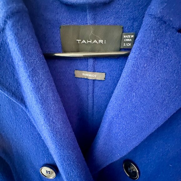 Tahari HANDMADE Wool Coat S - Picture 1 of 6